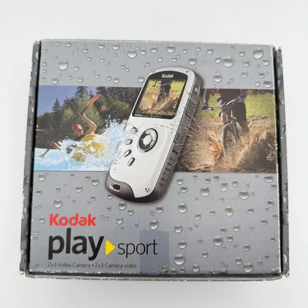 Kodak PlaySport Video Camera Waterproof HD 1080p Pocket Camcorder Zx3 SD Card